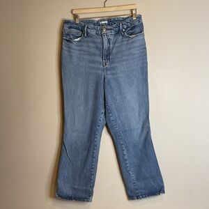 Good American Denim Straight Leg Jeans